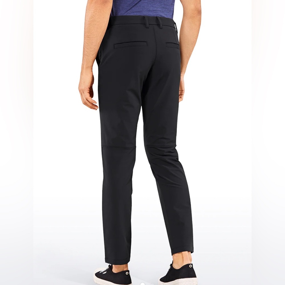Stretch Slim-Fit Pants with Pockets 33''